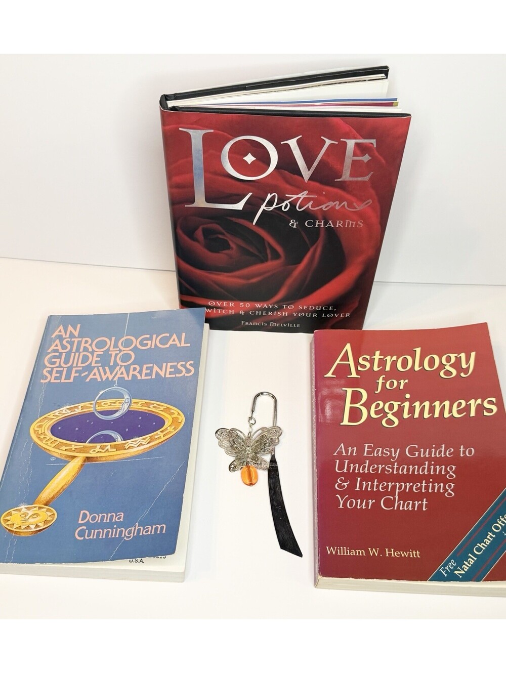 Vintage Astrology Books Donna Cunningham 1978 Astrology Love Potions Butterfly